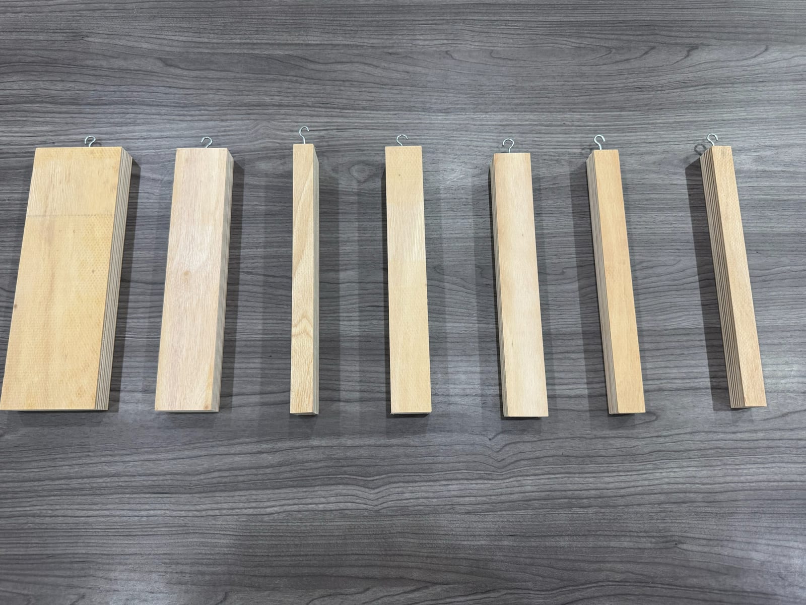 LVL construction sample blocks — dimensional lumber components