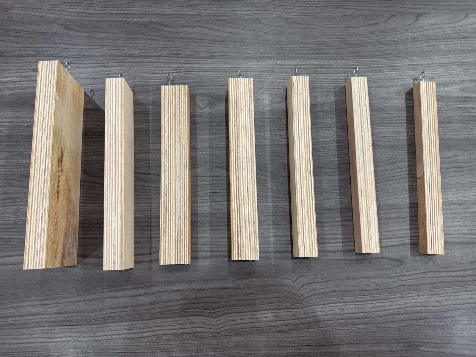 LVL construction sample blocks — dimensional lumber components