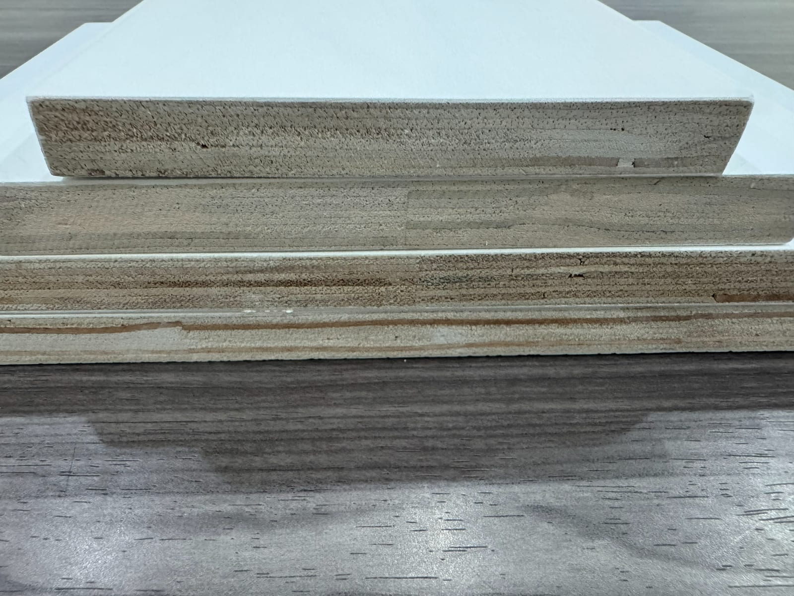 LVL moulding profile — primed trim cross-section detail