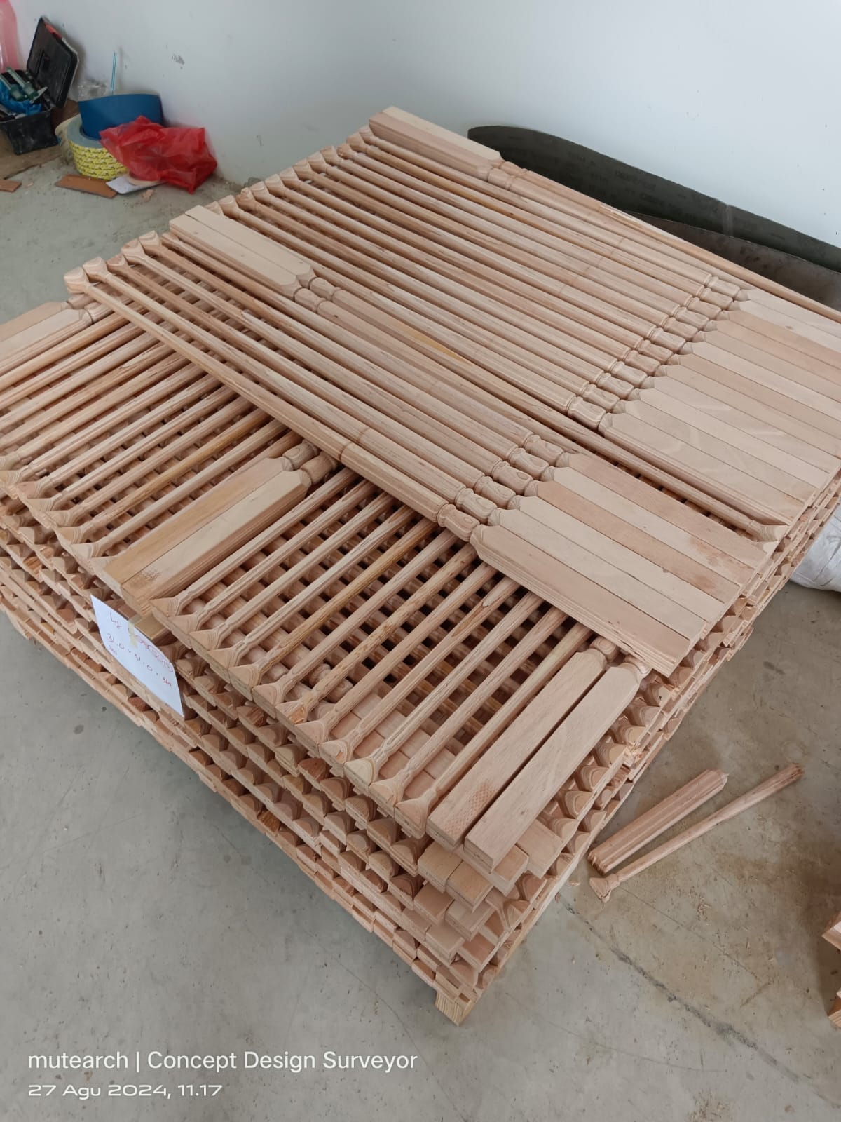 LVL wood baluster — sanded finish baluster profile