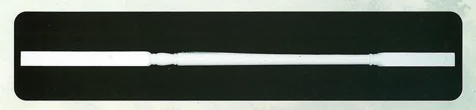 Baluster system 6 with minimal turned rod profile